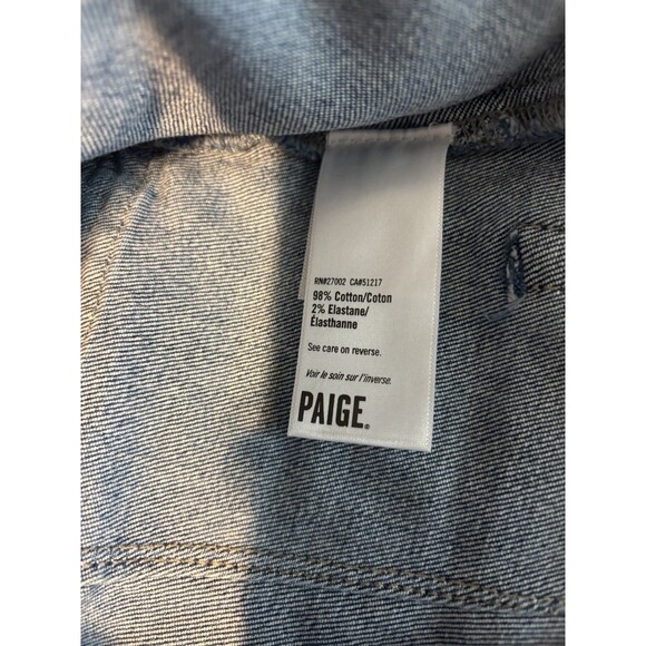 Anthropologie PAIGE Kelsee Sleeveless Mini Dress Sz 4 Light Denim NWT - Picture 7 of 10